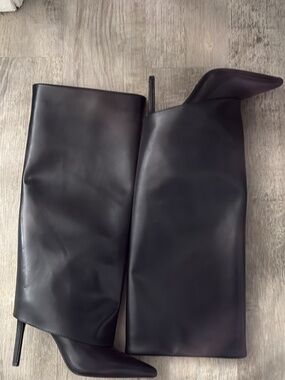 Black High Heeled Shark Boots
